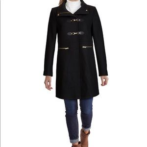 Cole Haan stand collar coat